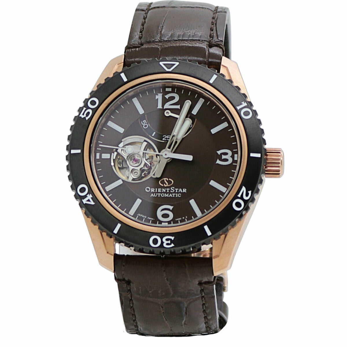 Orient Men&#39;s RE-AT0103Y00B Star Automatic Brown Leather Watch