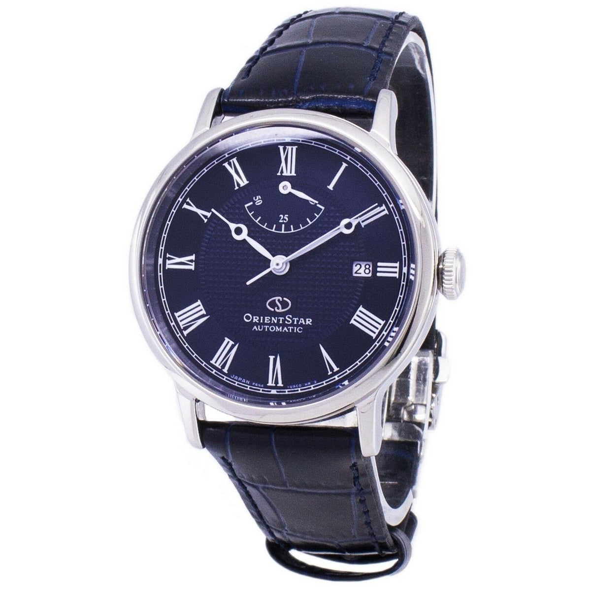 Orient Men&#39;s RE-AU0003L00B Star  Blue Leather Watch