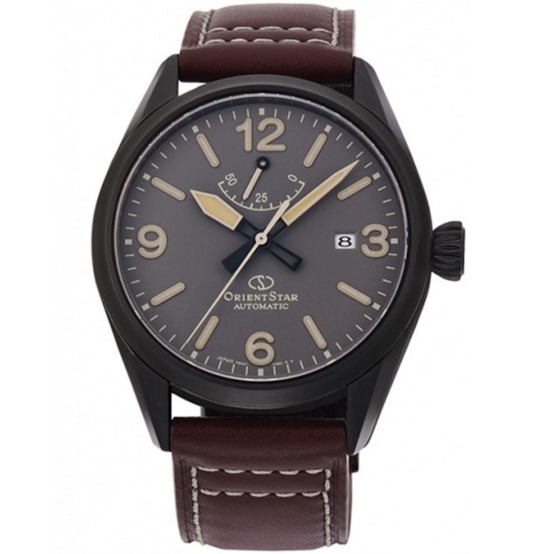 Orient Men&#39;s RE-AU0202N00B Orient Star Brown Leather Watch