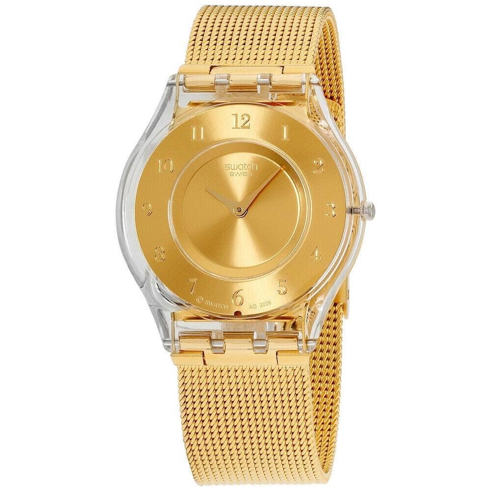 Swatch Women&#39;s SFK355M Skin Gold-Tone Stainless Steel Watch