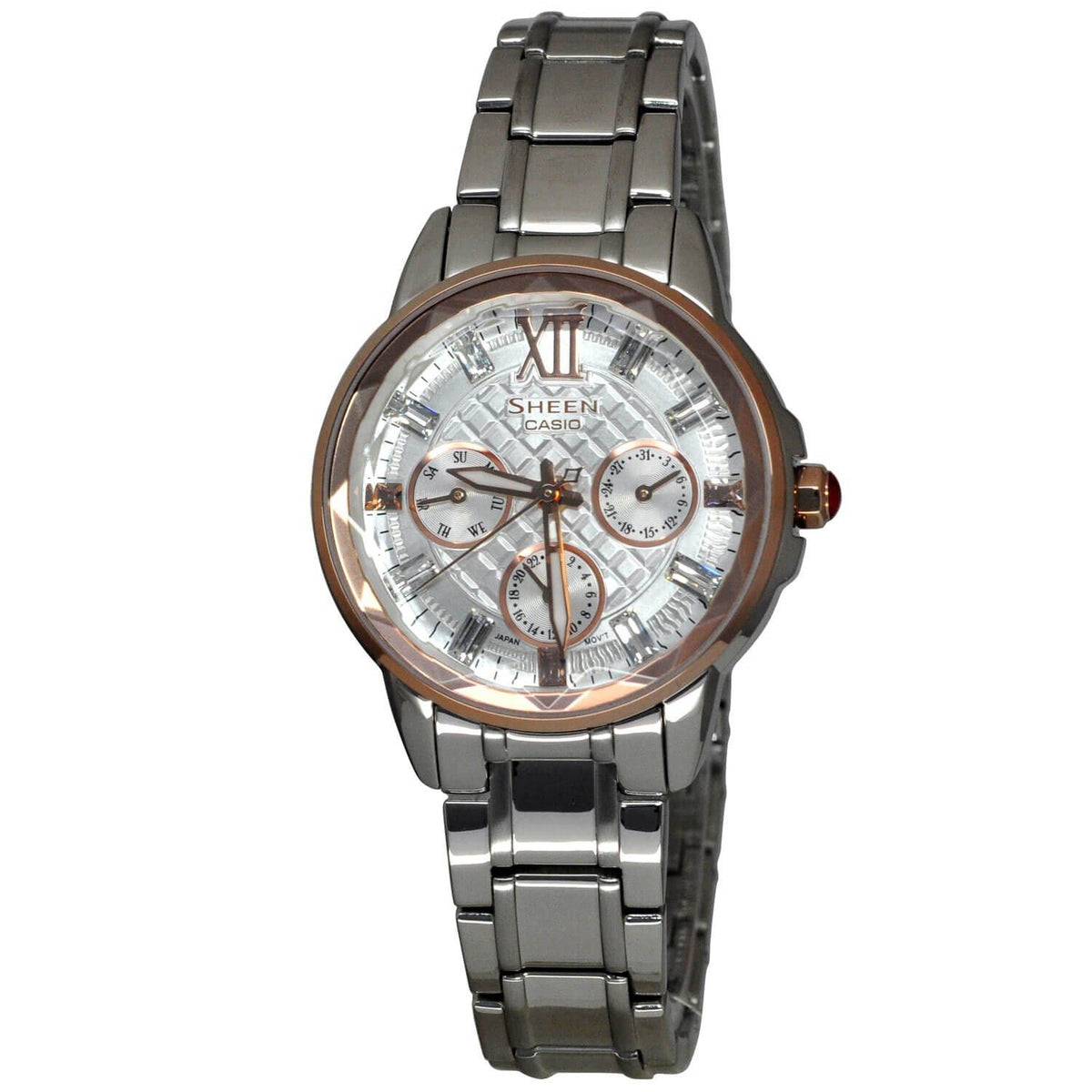 Casio Women&#39;s SHE3029SG-7A Sheen Stainless Steel Watch