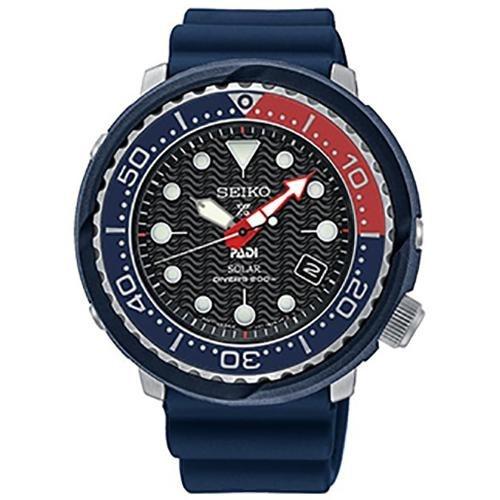 Seiko Men&#39;s SNE499 Prospex Blue Silicone Watch