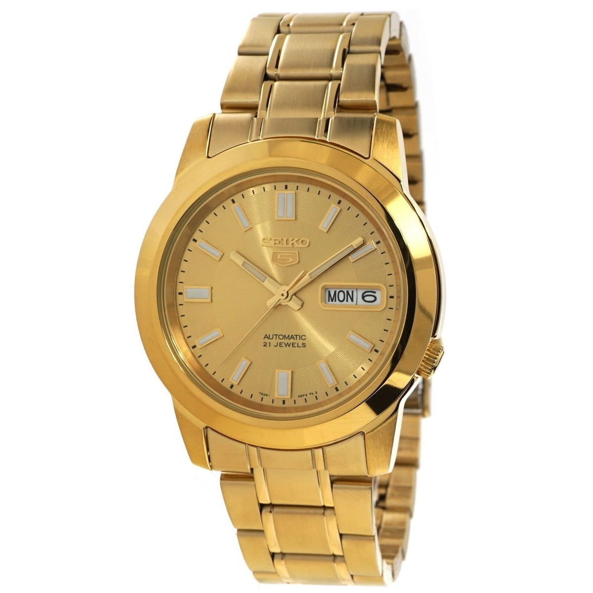 Seiko Men&#39;s SNKK20 Seiko 5 Gold-Tone Stainless Steel Watch