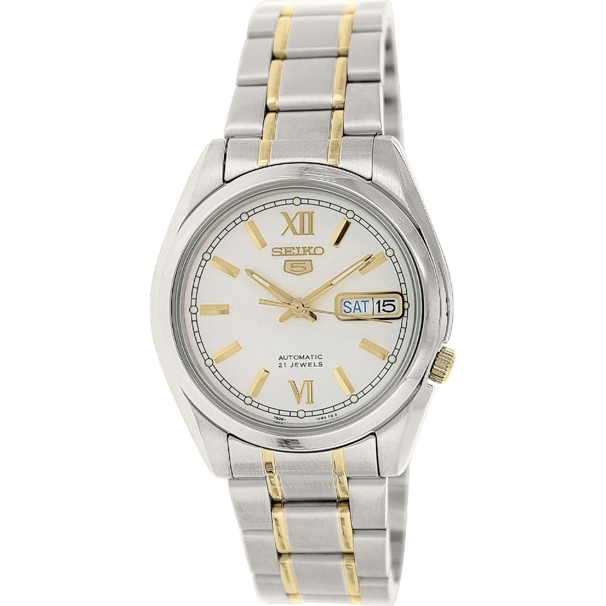 Seiko Men&#39;s SNKL57 Seiko 5 Two-Tone Stainless Steel Watch