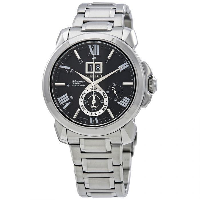 Seiko Men&#39;s SNP141 Premier Stainless Steel Watch