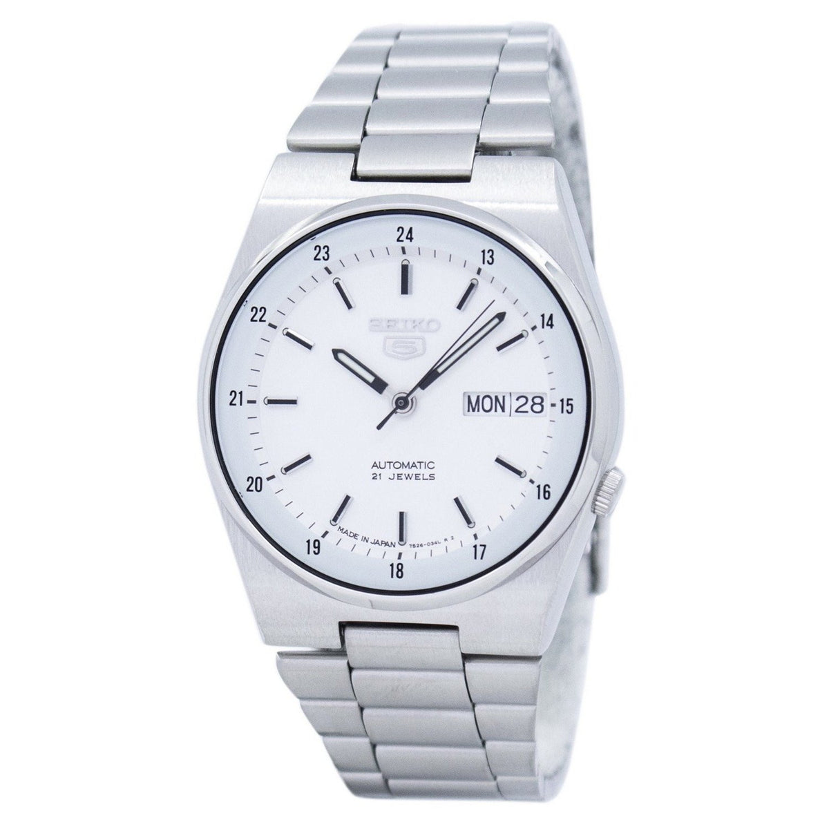 Seiko Men&#39;s SNXM17J5 Series 5 Stainless Steel Watch