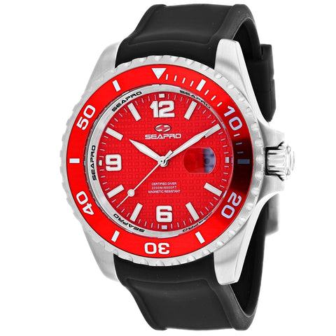 Seapro Men's SP0745 Abyss Black Silicone Watch