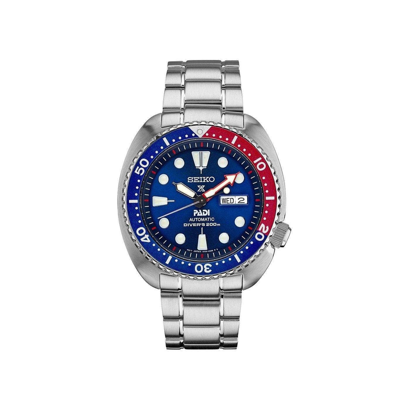 Seiko Men s SPRA21 Prospex Padi Stainless Steel Watch Bezali
