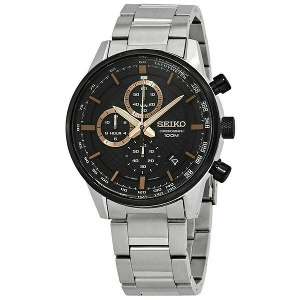 Seiko Men's SSB331 Chronograph Chronograph Stainless Steel Watch - Bezali