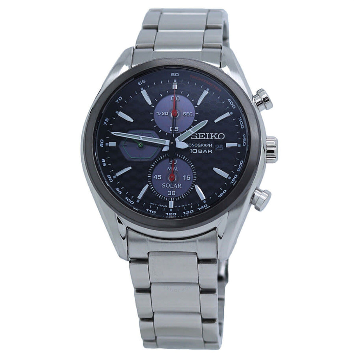 Seiko Men&#39;s SSB391 Chronograph Chronograph Grey Titanium Watch