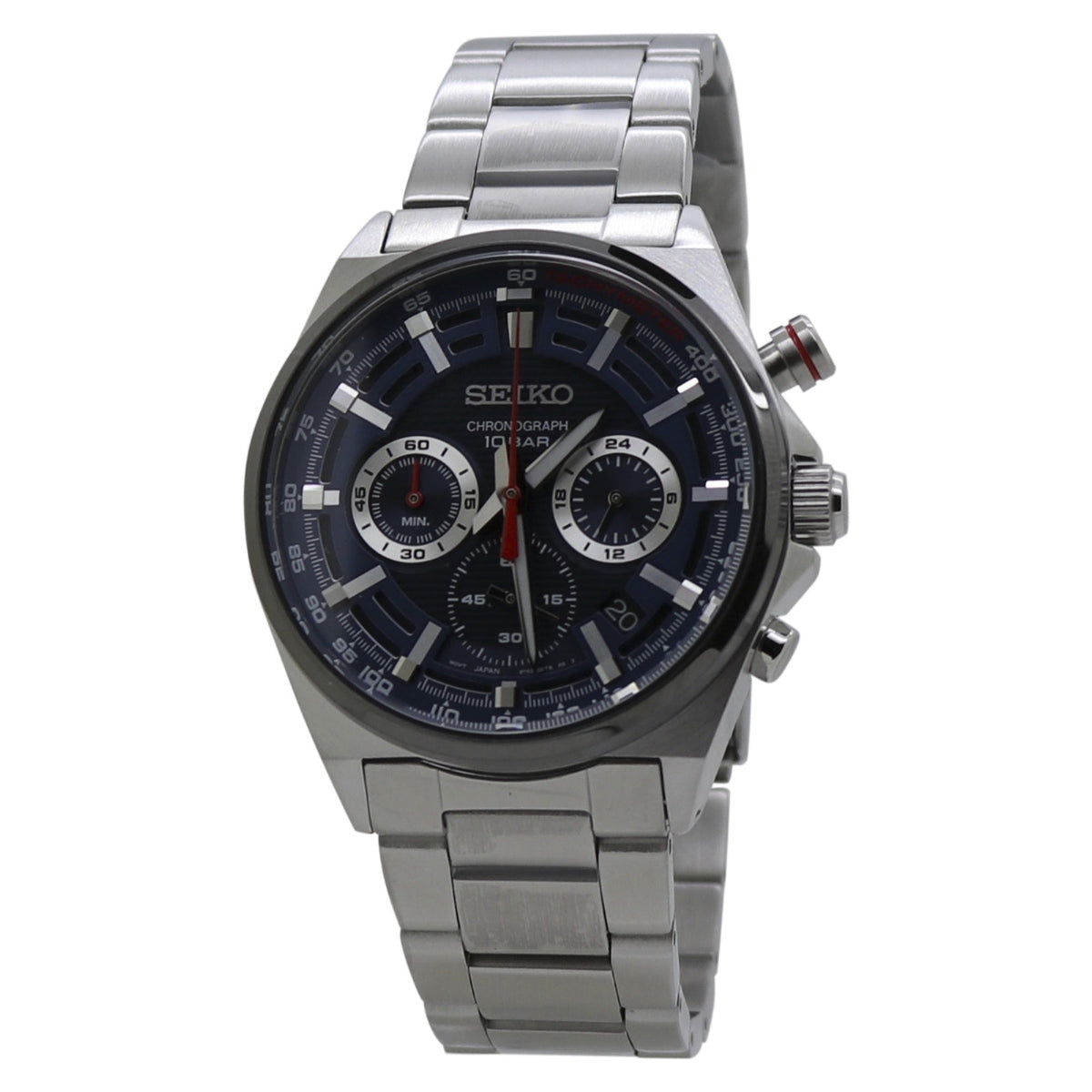 Seiko Men&#39;s SSB407 Seiko Chronograph Chronograph Stainless Steel Watch