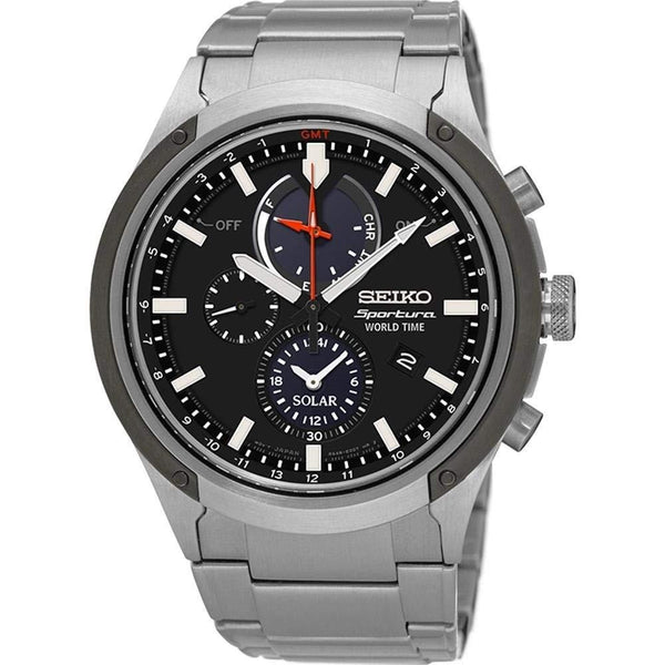 Seiko Men's SSC479 Sportura Chronograph Stainless Steel Watch - Bezali