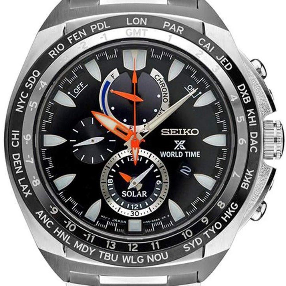 Seiko Men&#39;s SSC487 Prospex Chronograph Stainless Steel Watch