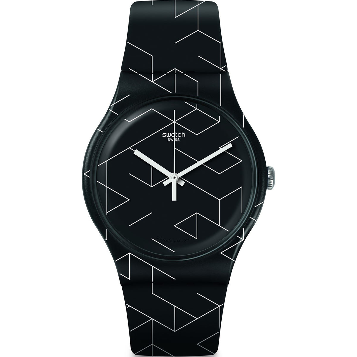 Swatch Men&#39;s SUOB161 Cnosso Two-Tone Silicone Watch