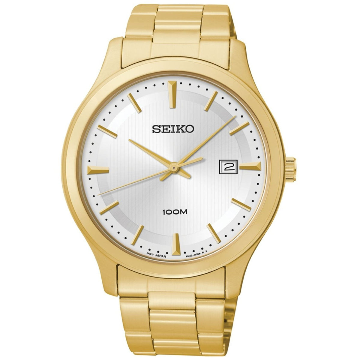 Seiko Men&#39;s SUR054 Classic Gold-Tone Stainless Steel Watch