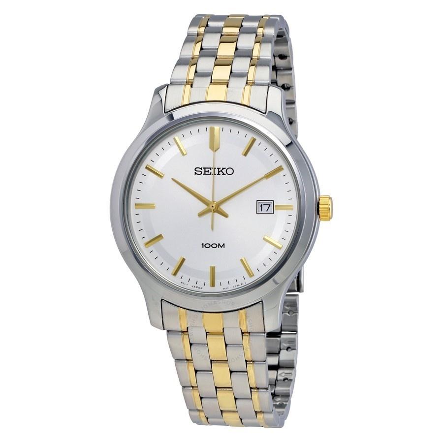 Seiko Men&#39;s SUR147 Seiko Quartz Two-Tone Stainless Steel Watch