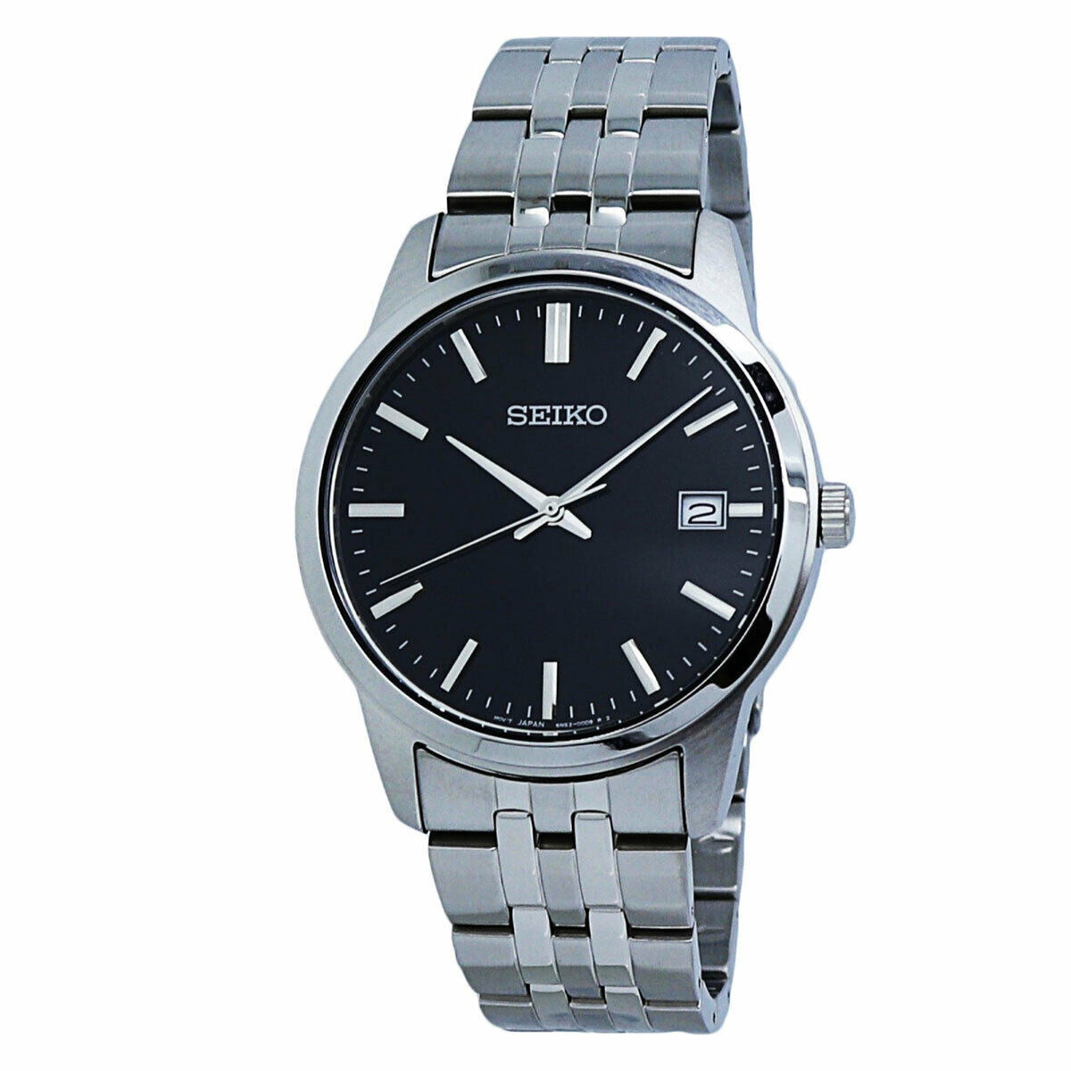 Seiko Men&#39;s SUR401 Essential Stainless Steel Watch