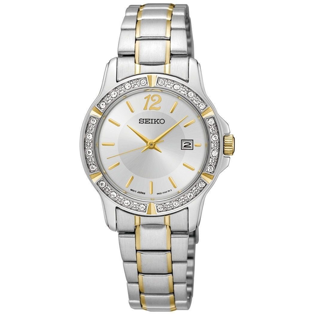 Seiko Women&#39;s SUR718 Seiko Quartz Two-Tone Stainless Steel Watch