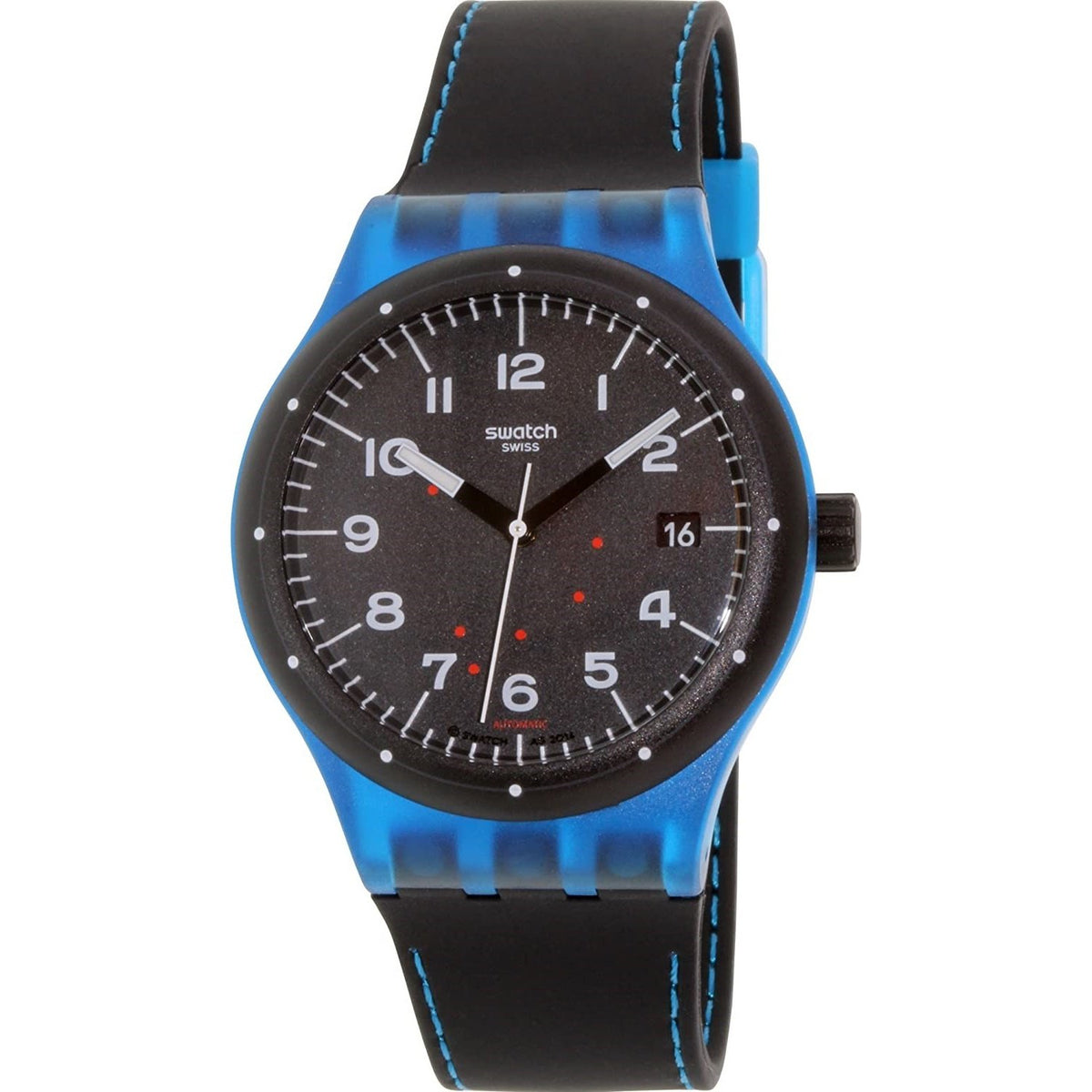 Swatch Unisex SUTS402 Original Black Silicone Watch