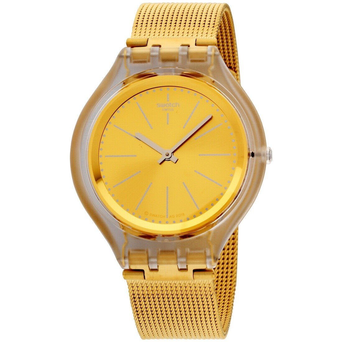 Swatch Men&#39;s SVUK101M Skinmajdou Gold-Tone Stainless Steel Watch