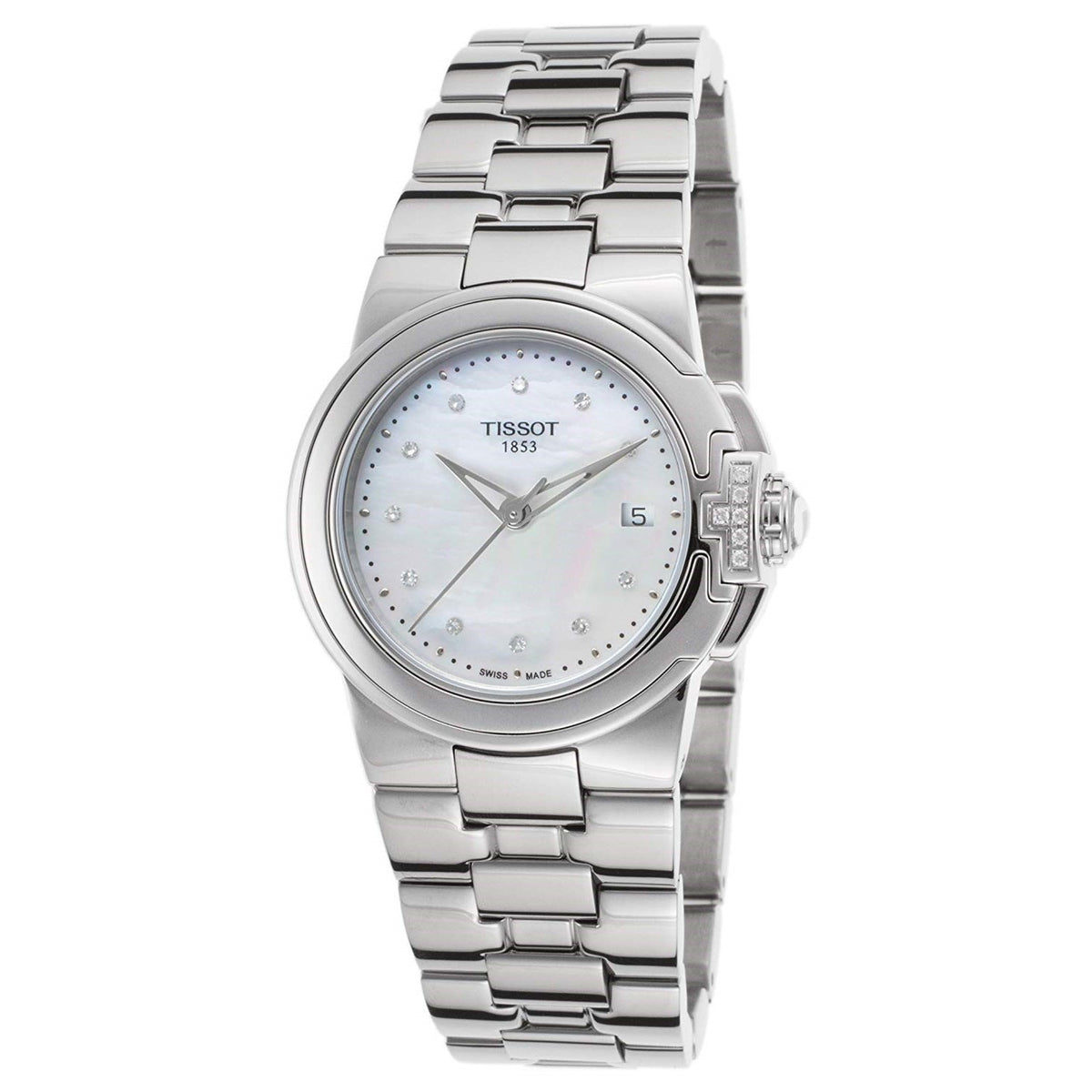 Tissot Women&#39;s T0802106111600 T-Sport Diamond Stainless Steel Watch