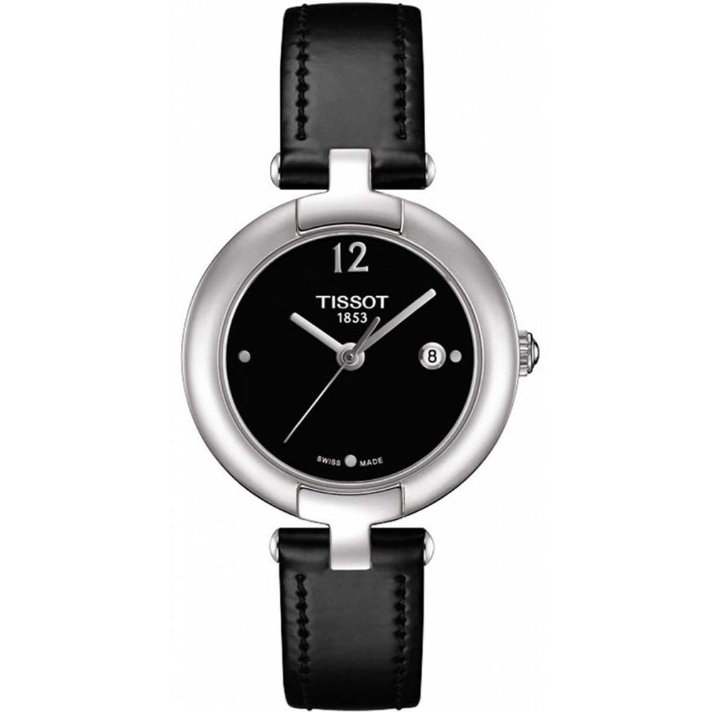 Tissot Women&#39;s T0842101605700 Trend Pinky Black Leather Watch