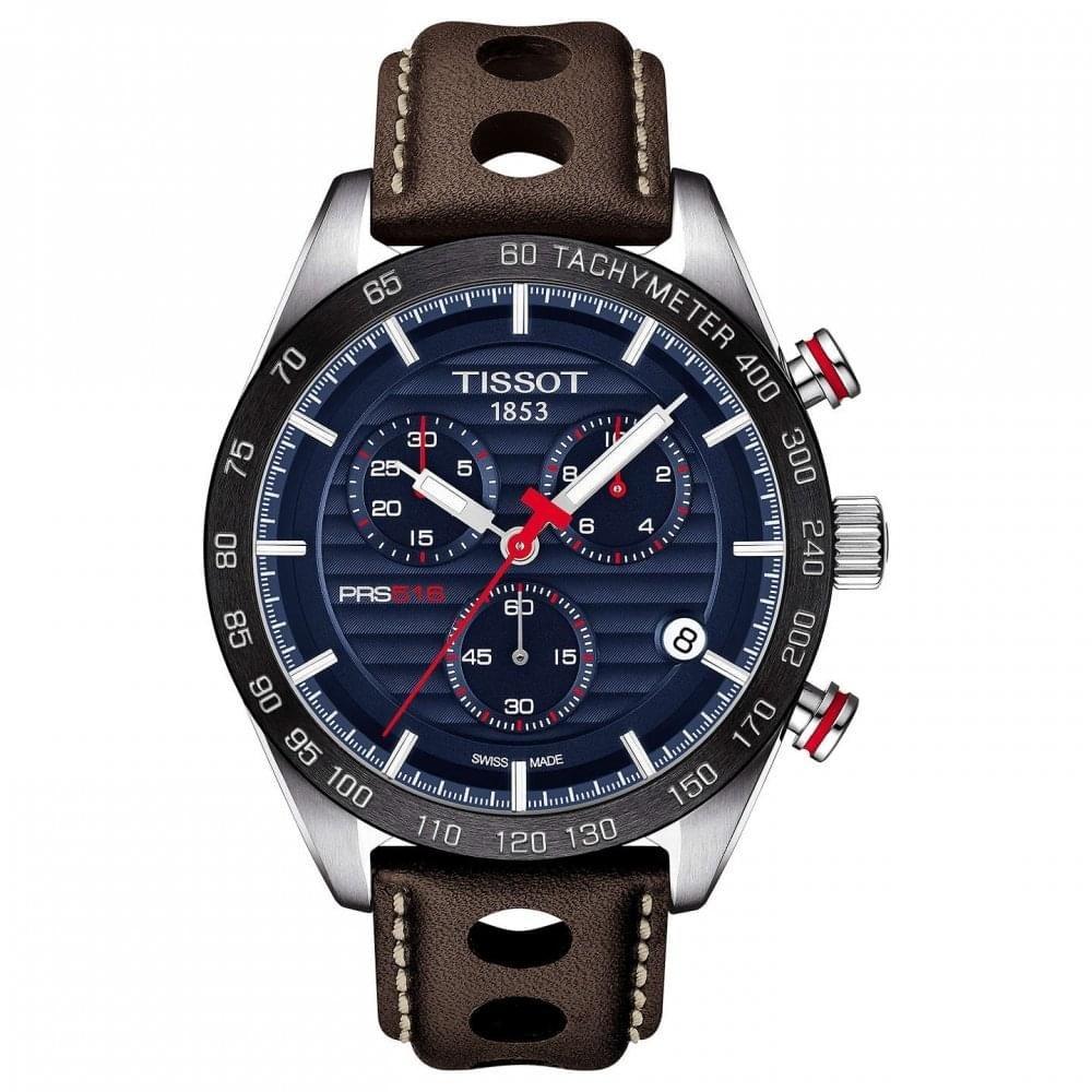 Tissot Men s T1004171604100 Chronograph Brown Leather Watch Bezali