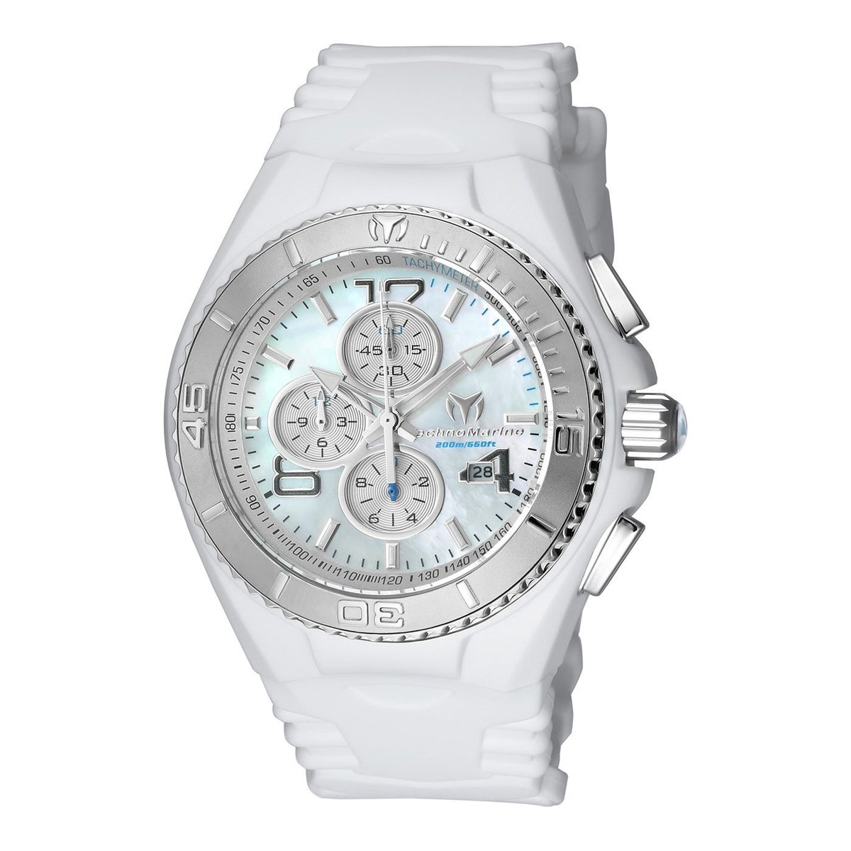 TechnoMarine Men&#39;s TM-115299 Cruise JellyFish White Silicone Watch