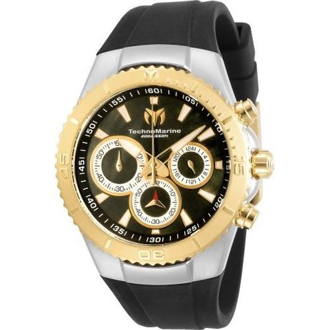 TechnoMarine Women's TM-218044 Black Silicone Watch