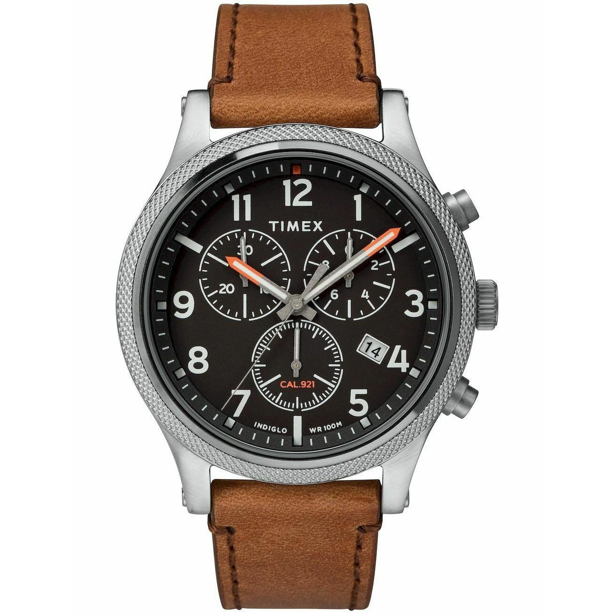 Timex Men&#39;s TW2T32900 Allied LT Chronograph Brown Leather Watch