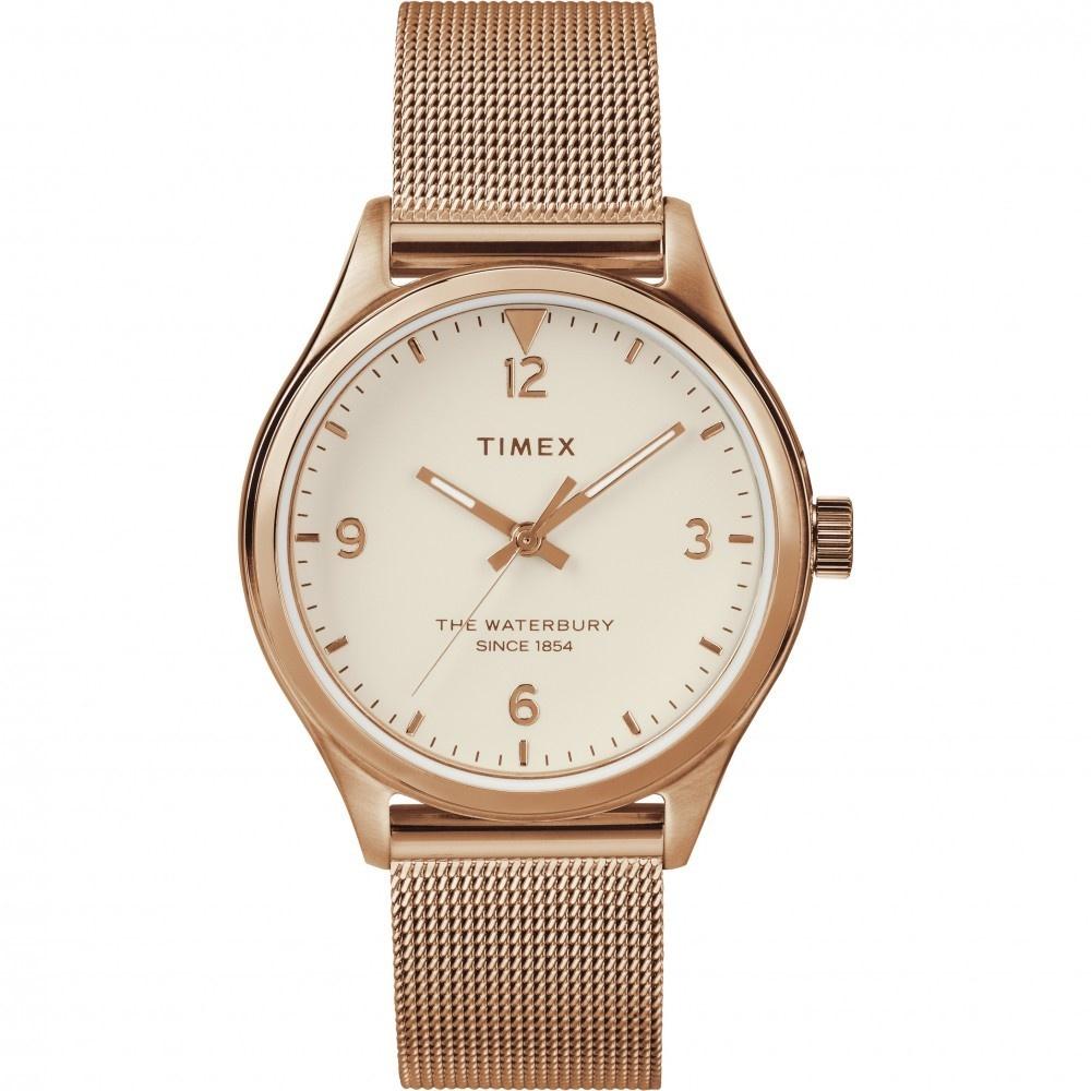 Timex Women&#39;s TW2T36200 The Waterbury Rose Gold-Tone Stainless Steel Watch