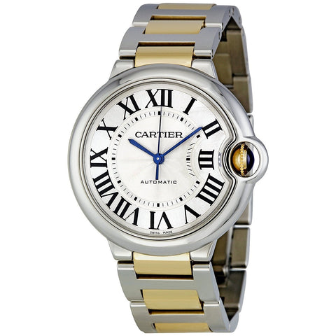 Cartier Men's W6920047 Ballon Bleu 18kt Yellow Gold Automatic Two-Tone Stainless Steel Watch