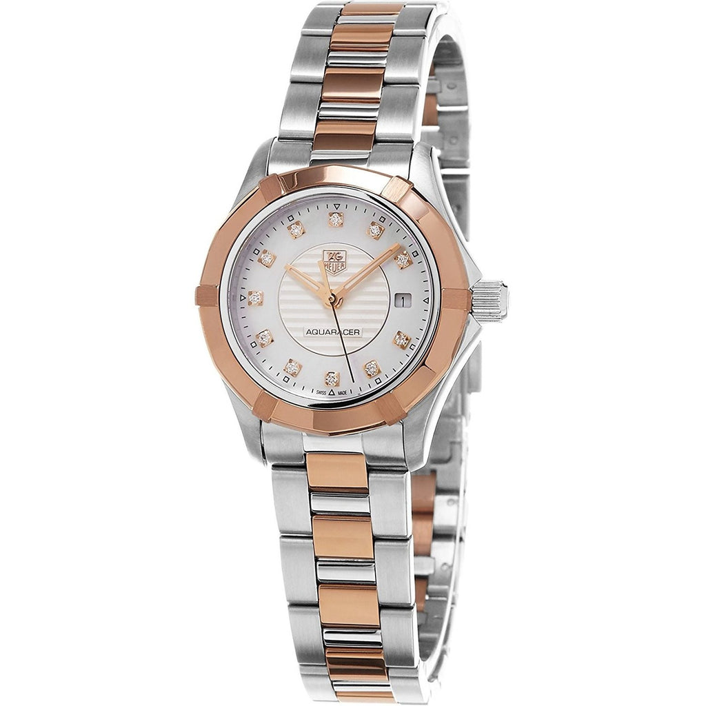 Tag Heuer Women's WAP1450.BD0837 'Aquaracer' 18kt Gold Stainless Steel Watch