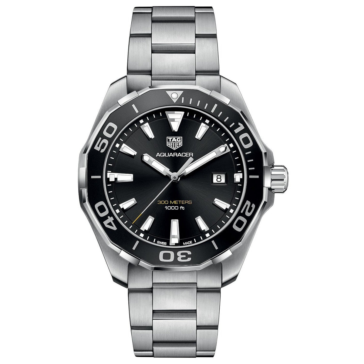 Tag Heuer Men&#39;s WAY101A.BA0746 Aquaracer Stainless Steel Watch