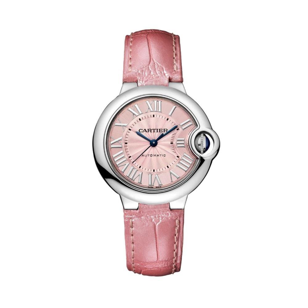 Cartier Women&#39;s WSBB0002 Ballon Bleu Pink Leather Watch