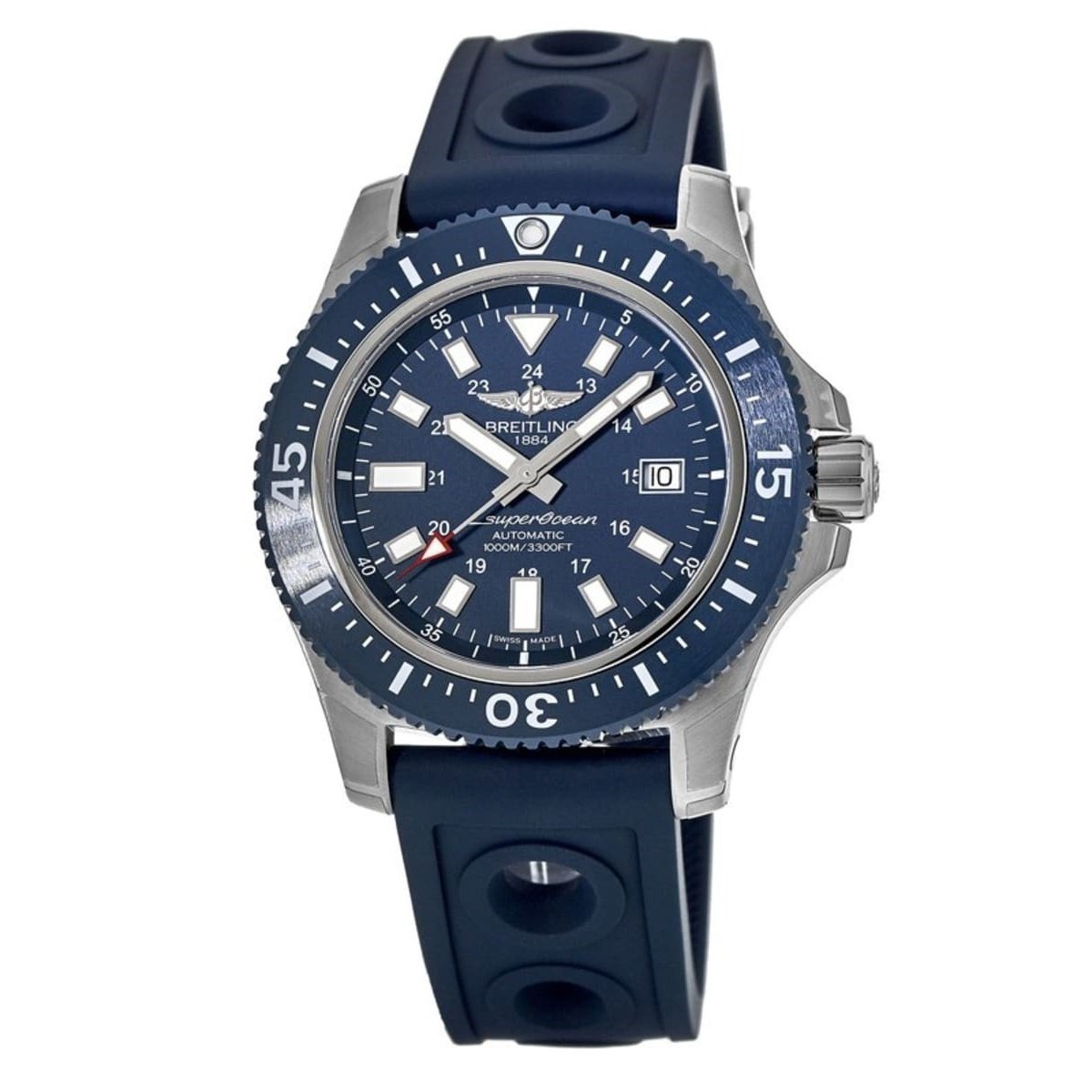 Breitling Men&#39;s Y1739316-C959-228S Superocean 44 Special  Blue Rubber Watch