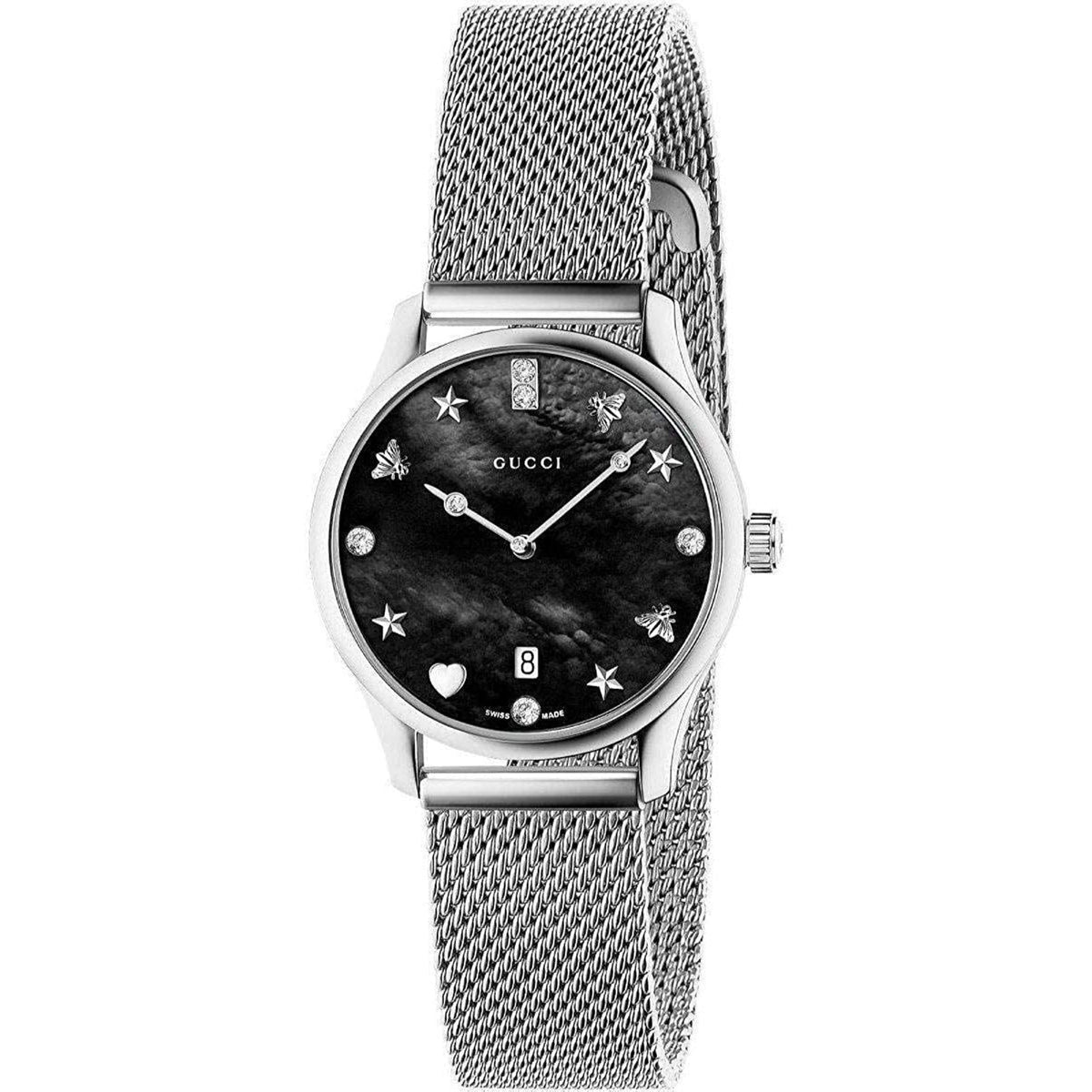 Gucci Women&#39;s YA1265001 G-Timeless Stainless Steel Watch