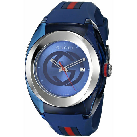 Gucci Men's YA1264019 Ghost G-Timeless Black Rubber Watch - Bezali