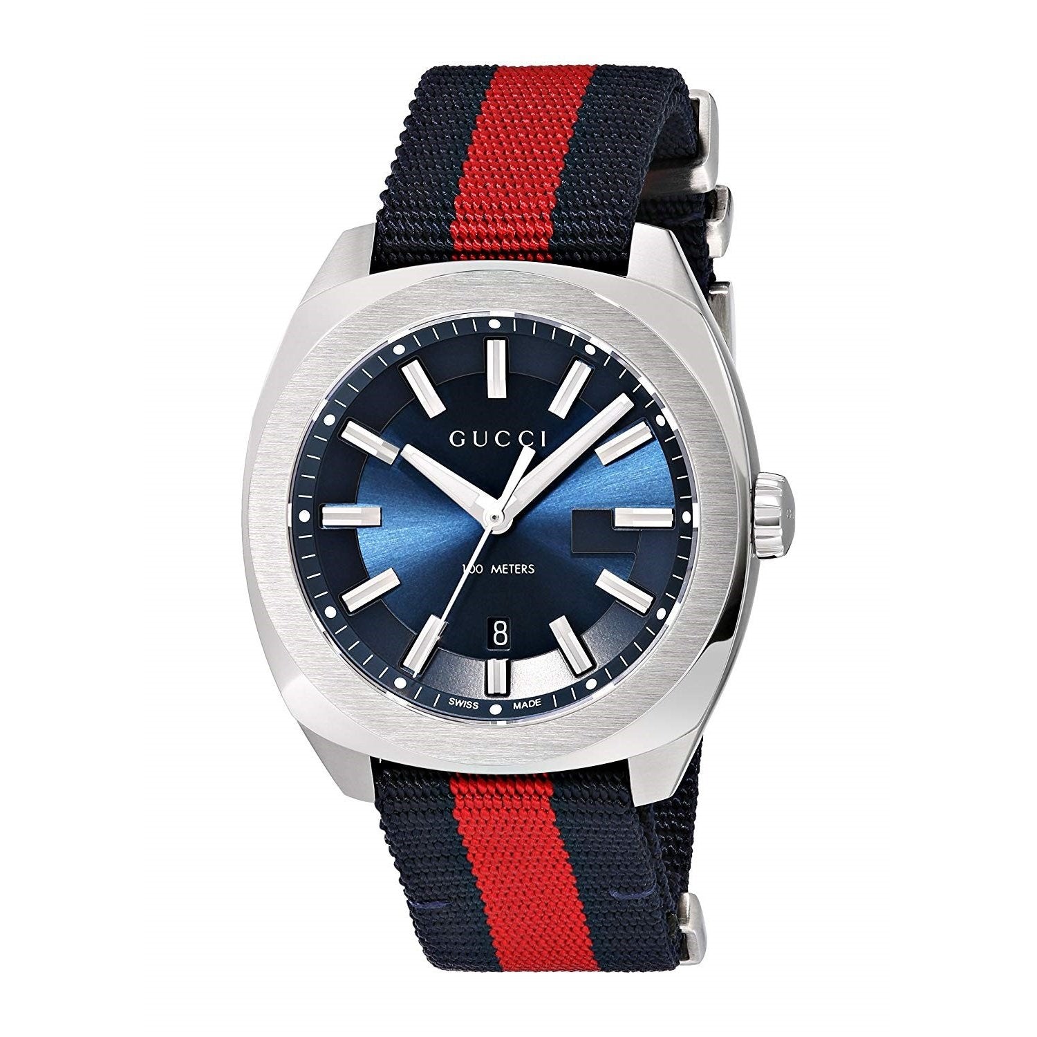 Gucci Men s YA142304 GG2570 Large Multi Nylon Watch Bezali