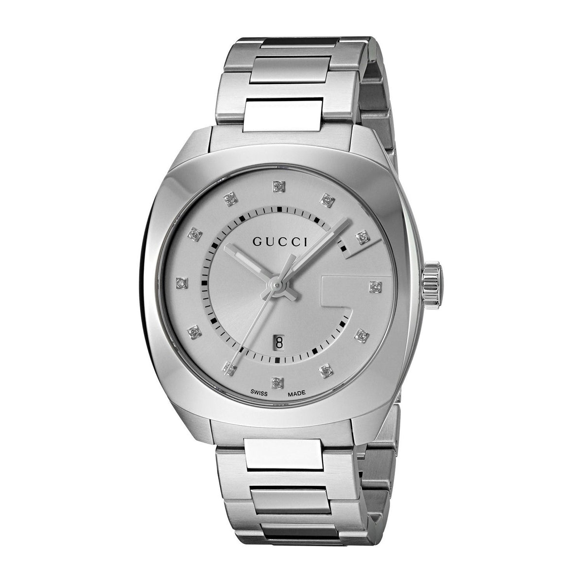 Gucci Women&#39;s YA142403 GG2570 Diamond Stainless Steel Watch