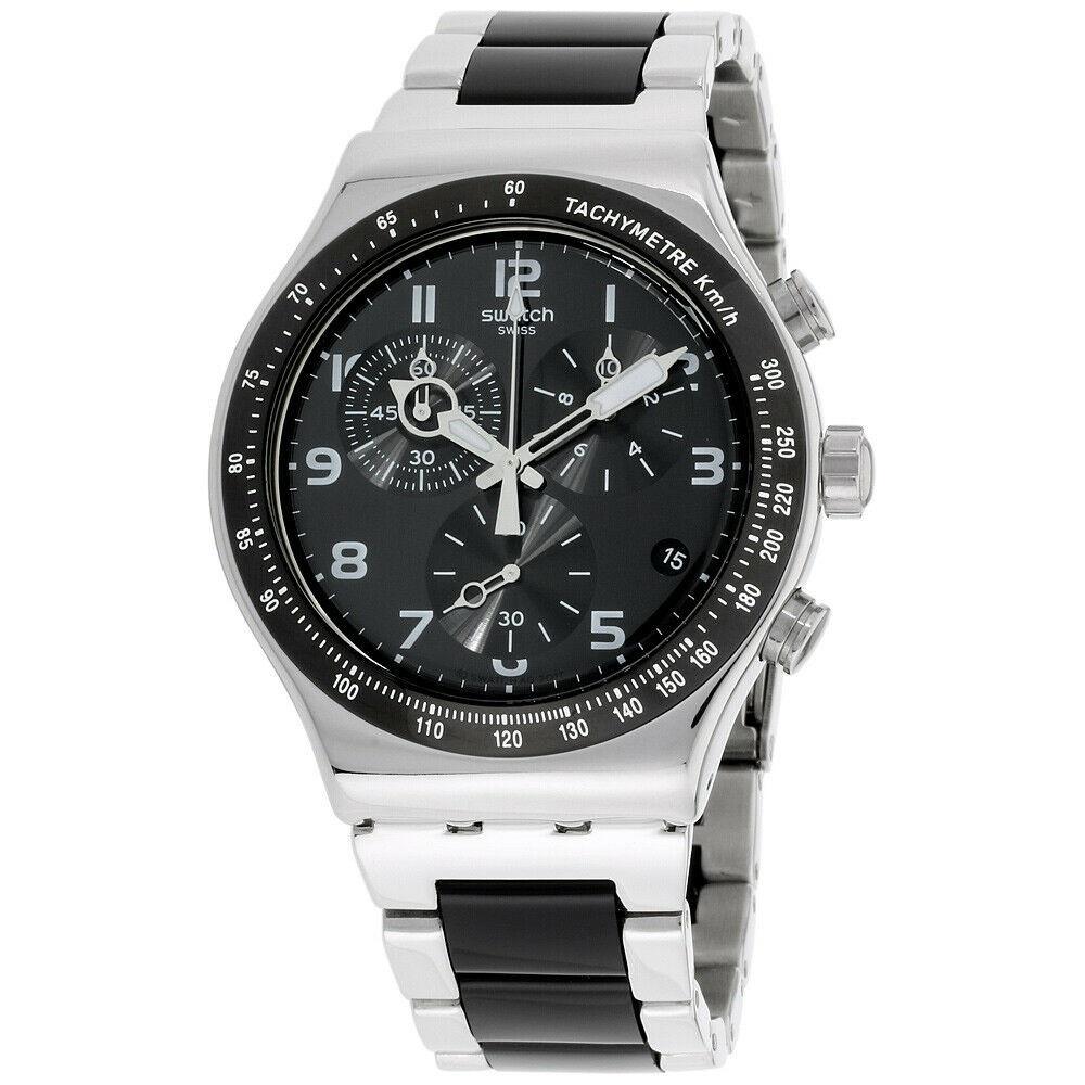 Swatch Men&#39;s YVS441G Irony Chronograph Two-Tone Stainless Steel Watch