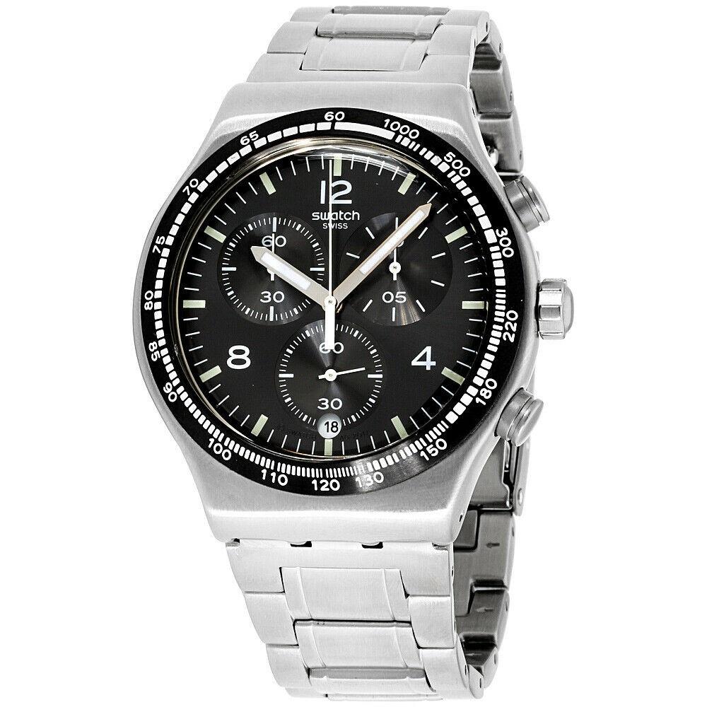 Swatch Men&#39;s YVS444G Irony Chronograph Stainless Steel Watch